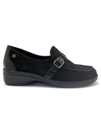 Mocassins élastiqués en cuir