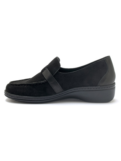 Mocassins élastiqués en cuir