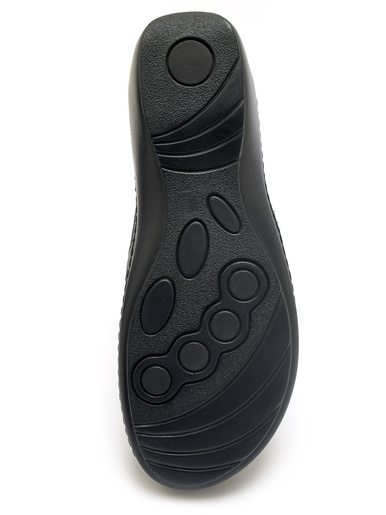 Mocassins élastiqués en cuir