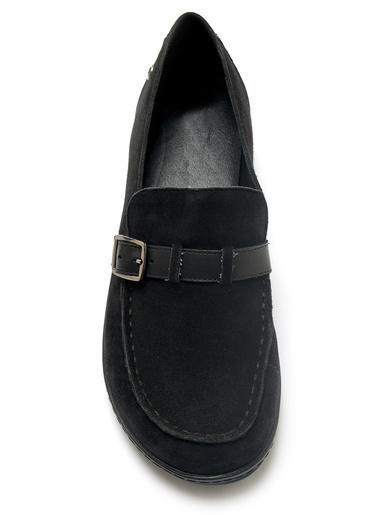 Mocassins élastiqués en cuir
