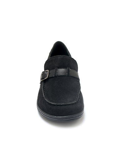 Mocassins élastiqués en cuir