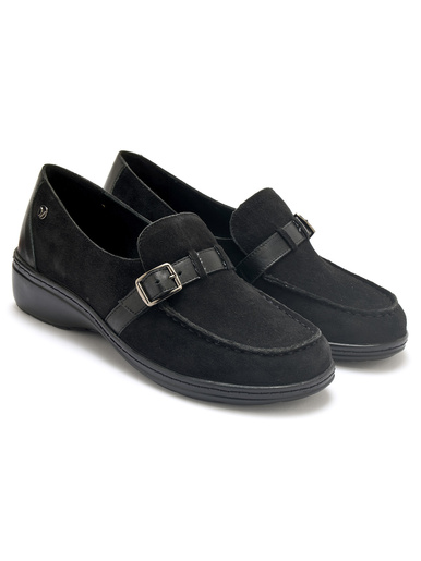 Mocassins élastiqués en cuir