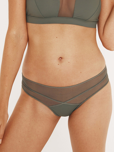 Culotte Tulle - Athéna - Kaki fumé