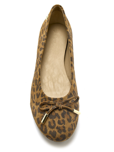 Ballerines cuir velours