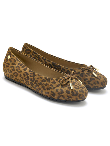 Ballerines cuir velours