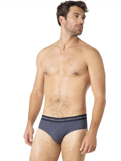 Lot de 3 slips homme Business Print - Eminence - Marine/bordeaux