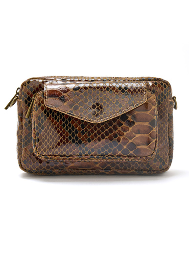 Sac besace en cuir - Daxon - Camel