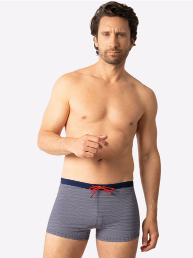 Boxer de bain Fait en France - Eminence - Bleu/blanc