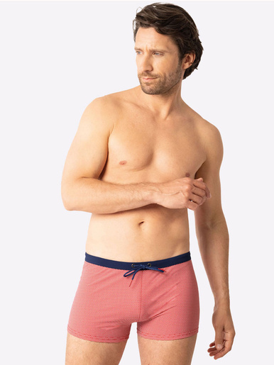 Boxer de bain Fait en France - Eminence - Rouge/blanc
