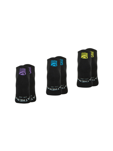 Lot de 3 paires de mi-chaussettes homme Training Dry Athena