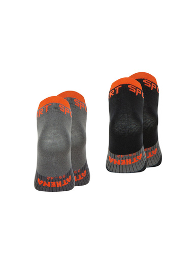 Lot 2 paires de socquettes homme Running