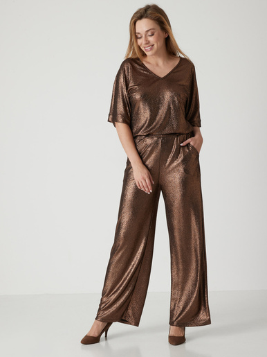 Pantalon irisé élastiqué
