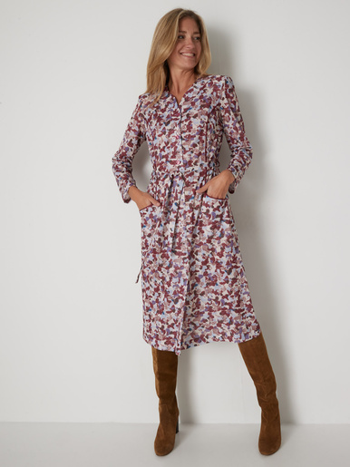 Robe encolure coeur en maille