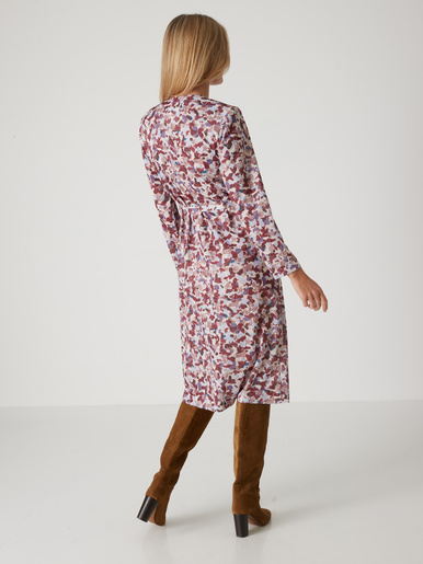 Robe encolure coeur en maille