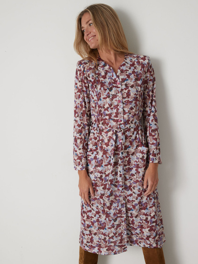 Robe encolure coeur en maille