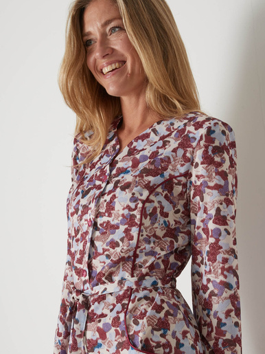 Robe encolure coeur en maille