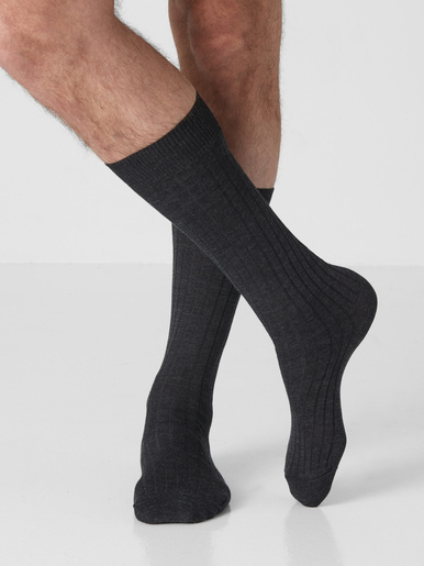 Lot 2 paires de mi-bas jambes sensibles - Labonal - Gris