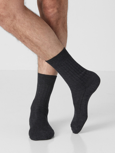 2 paires mi-chaussettes jambes sensibles - Labonal - Gris
