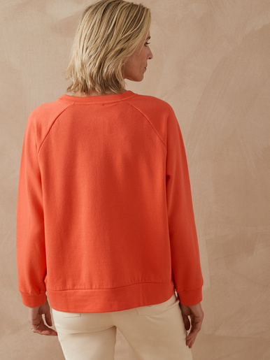 Sweat-shirt brodé en molleton