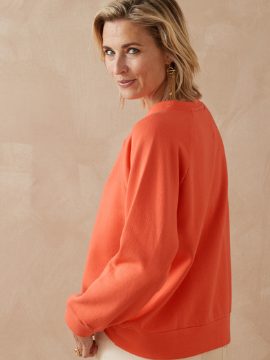 Sweat-shirt brodé en molleton