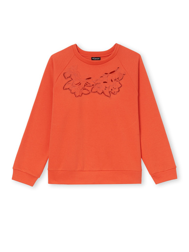 Sweat-shirt brodé en molleton