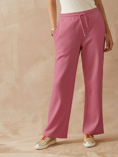 Pantalon de détente en molleton - Daxon - Vieux rose