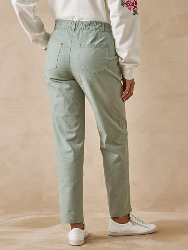 Pantalon 7/8ème en toile extensible