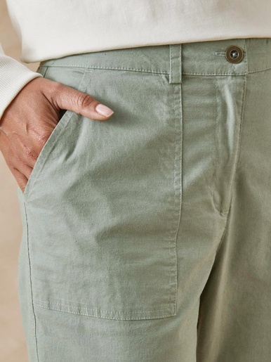 Pantalon 7/8ème en toile extensible