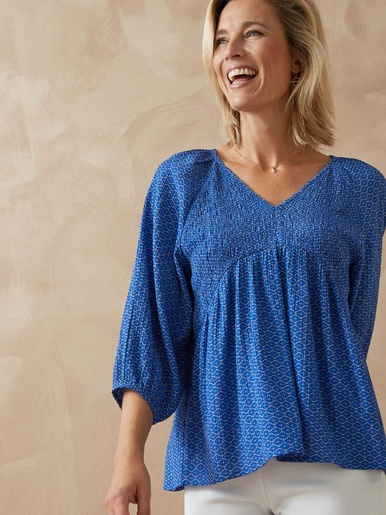 Blouse à smocks