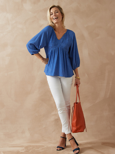 Blouse à smocks