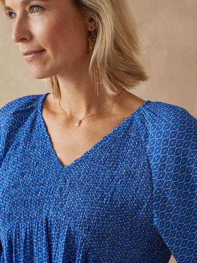 Blouse à smocks