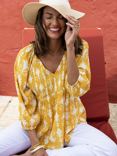 Blouse à smocks