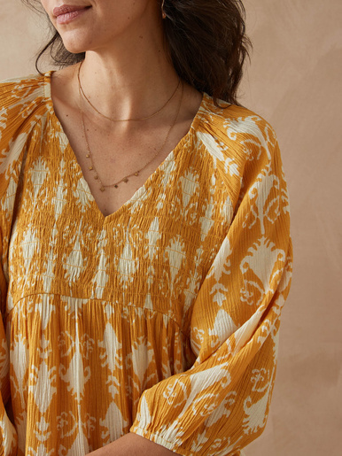 Blouse à smocks