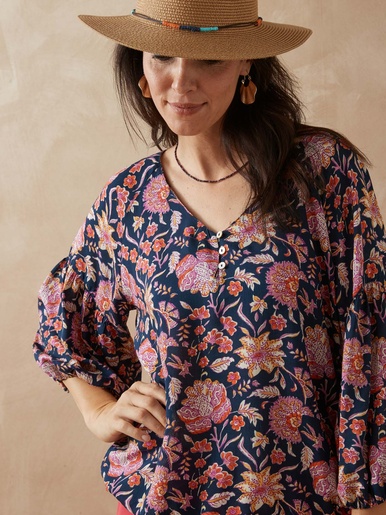Blouse base élastiquée