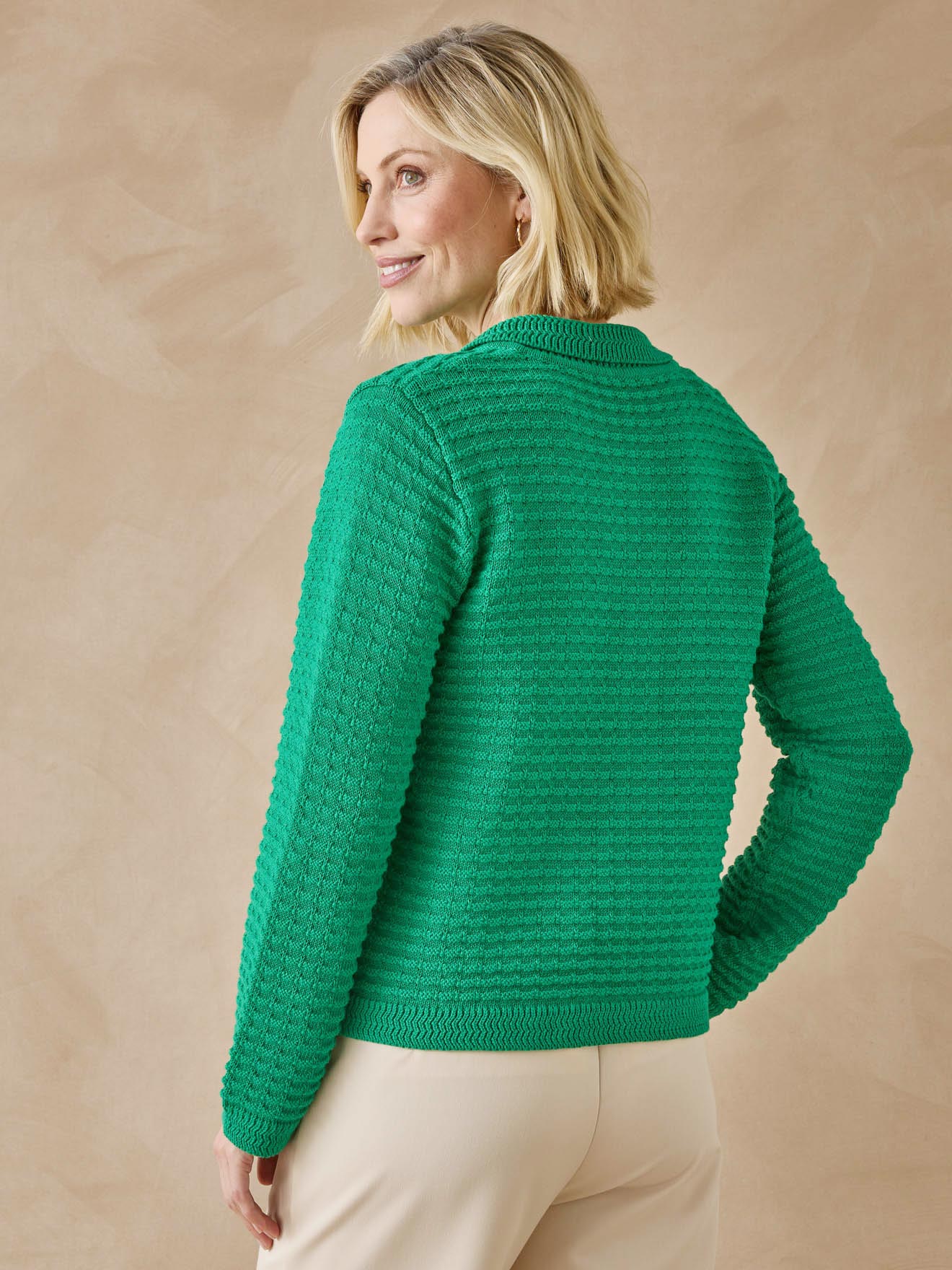 Gilet veste col polo - Daxon - Vert