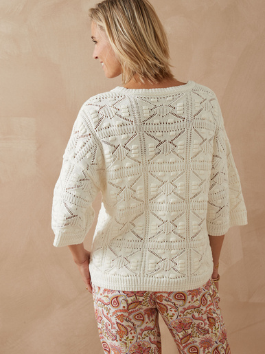 Pull court façon crochet
