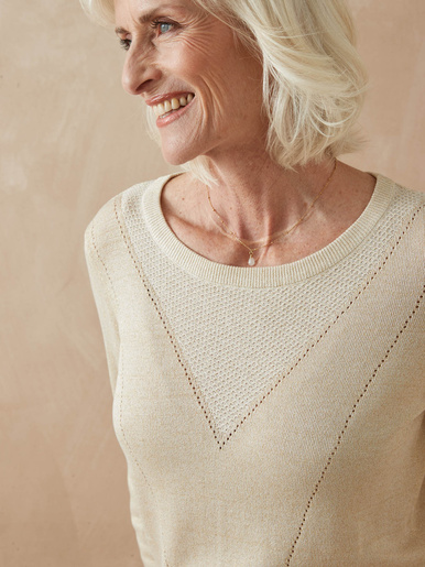 Pull maille fantaisie