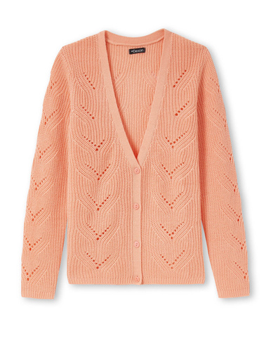 Gilet en côtes perlées