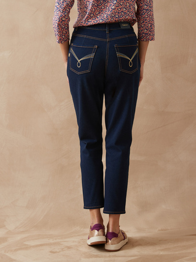 Jean 7/8ème coupe Mom