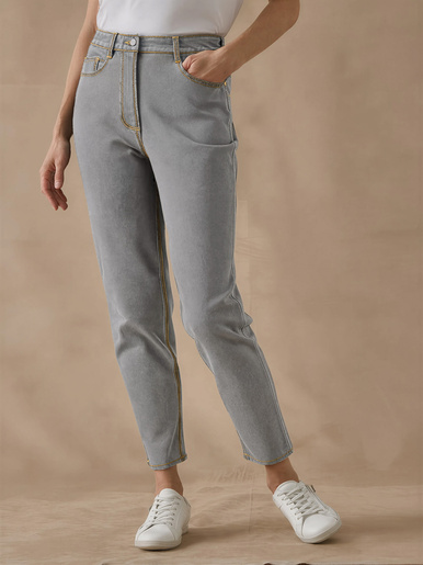 Jean 7/8ème coupe Mom