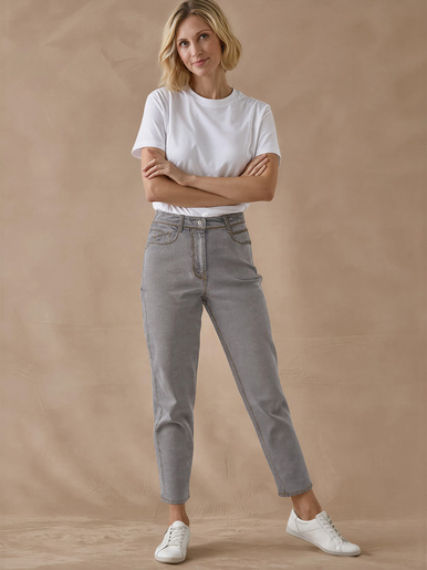 Jean 7/8ème coupe Mom