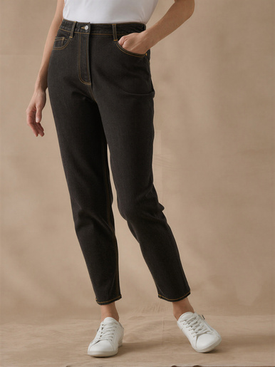 Jean 7/8ème coupe Mom