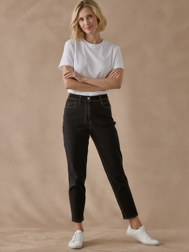 Jean 7/8ème coupe Mom