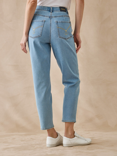 Jean 7/8ème coupe Mom
