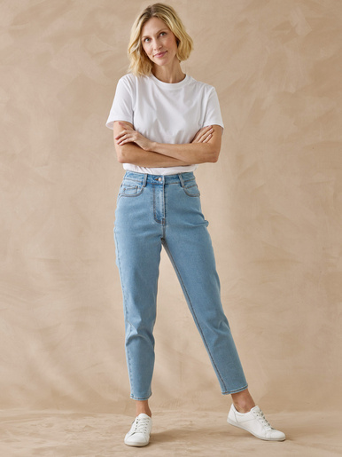 Jean 7/8ème coupe Mom