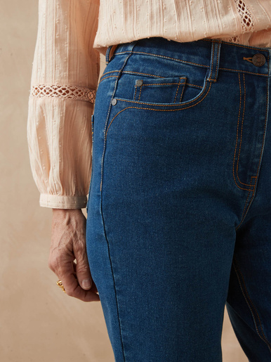 Jean 7/8ème coupe Mom