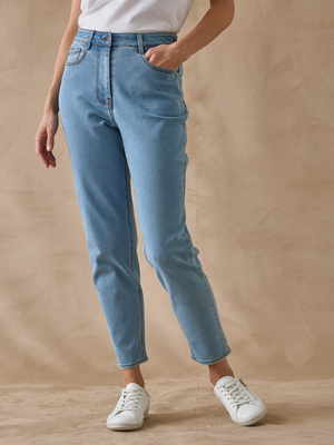 Jean 7/8ème coupe Mom