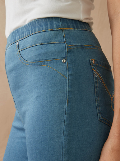 Tregging en denim