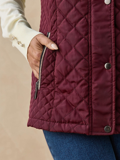 Parka déperlante matelassée sans manches