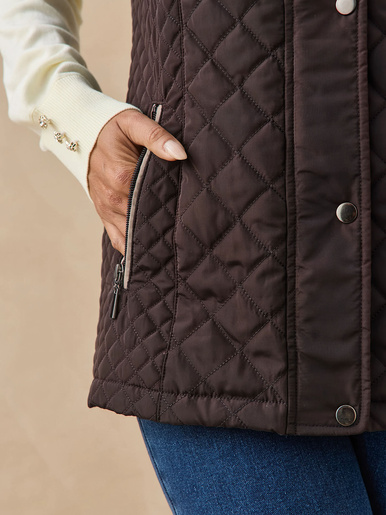 Parka déperlante matelassée sans manches